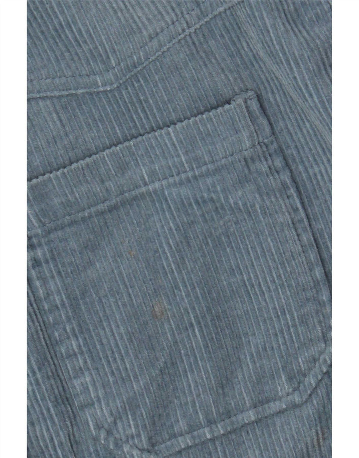 Zara Dame Oversized Corduroy Shirt UK 14 Medium Blue Cotton