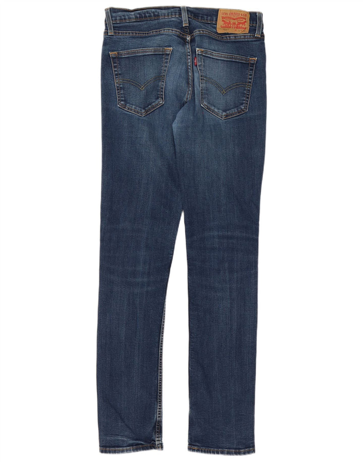 Levi's Herre 511 Slim Jeans W32 L34 Marineblå Bomuld