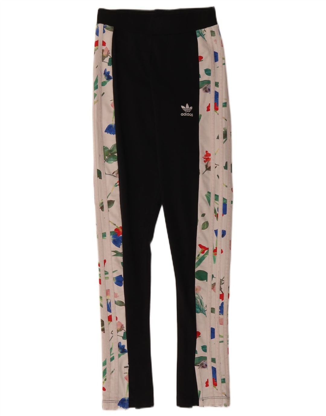 Adidas Grafiske Leggings til kvinder UK 6 XS Sort Colourblock Polyester