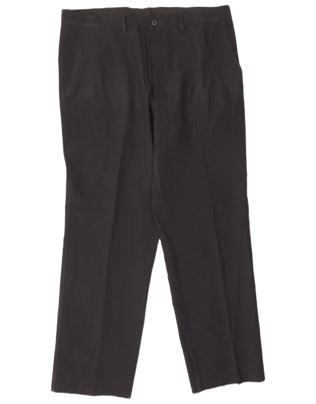 Marks & Spencer Straight Suit Bukser til mænd W36 L31 Marineblå polyester