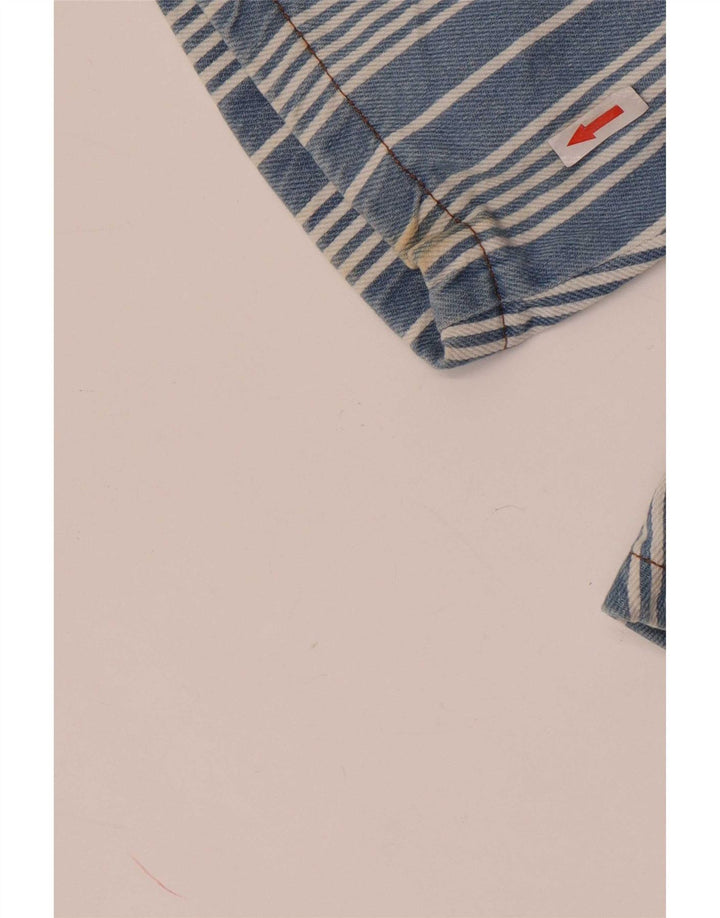 Vintage damebukser shorts W28 Medium blå stribet