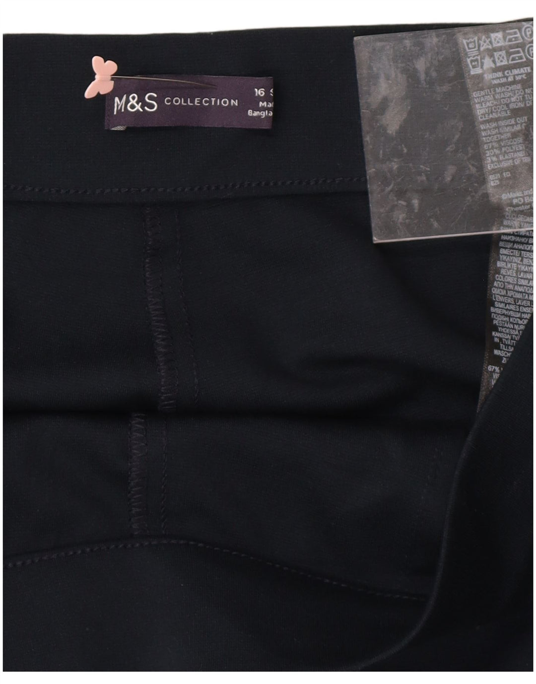 MARKS & SPENCER Dame fritidsbukser UK 16 Large W33 L27 Navy Blue