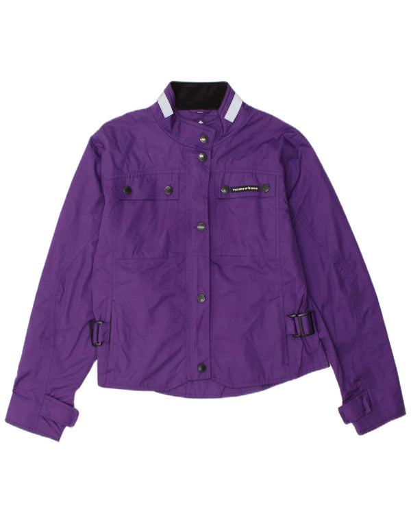 Tucano Urbano Womens Utility Jacket UK 14 Medium Purple Polyester