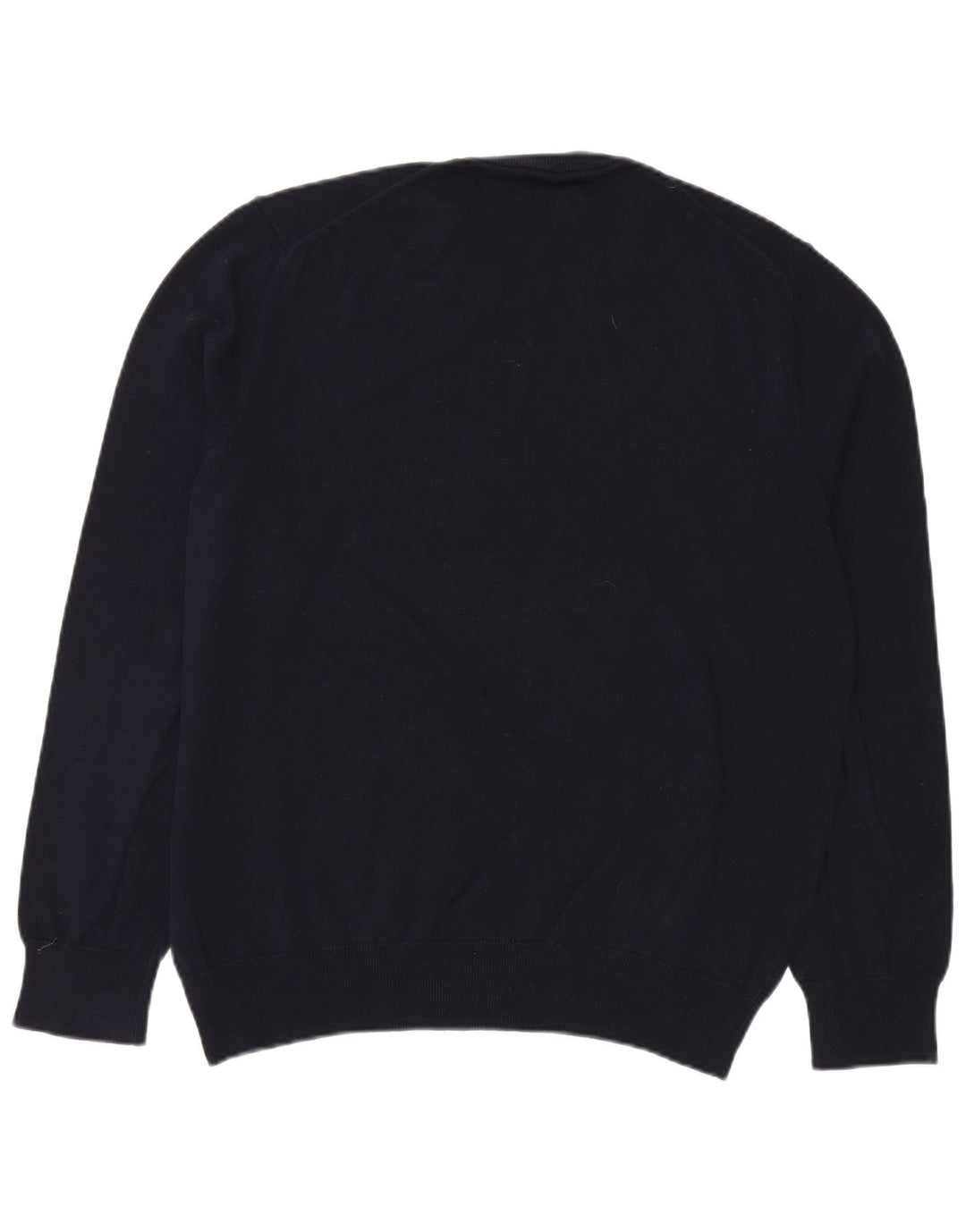 MARKS & SPENCER Herre sweater med rund hals XL marineblå bomuld