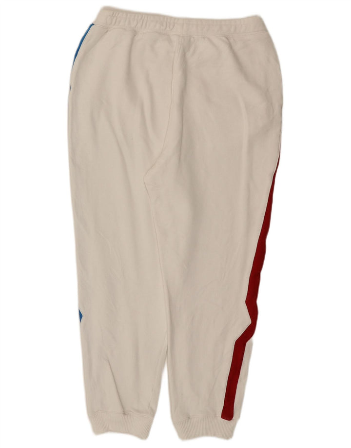 Lacoste Herre træningsdragt Bukser Joggers Størrelse 4 Medium hvid stribet bomuld