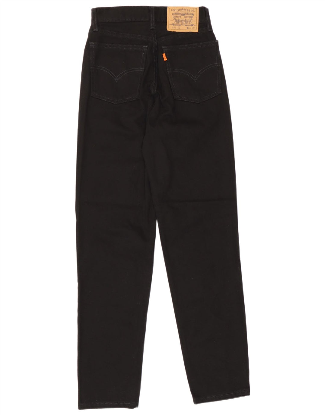 Levi's Womens 891 tilspidsede jeans W26 L30 sort bomuld