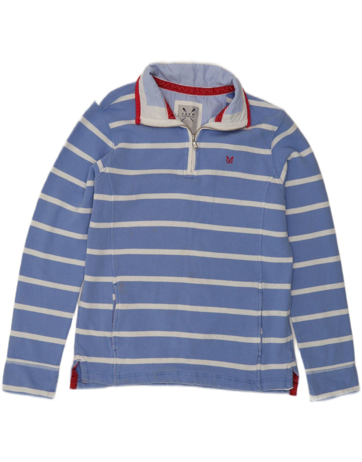 Besætningstøj Dame Oversized Sweatshirt Jumper UK 10 Lille blå stribet