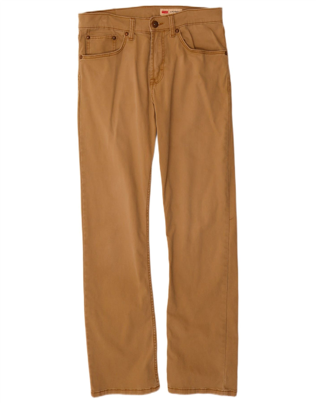Wrangler Straight Casual Bukser til mænd W30 L30 Brun Bomuld
