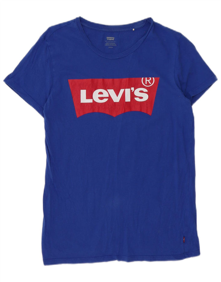 Levi's Herre grafisk T-shirt top lille blå bomuld