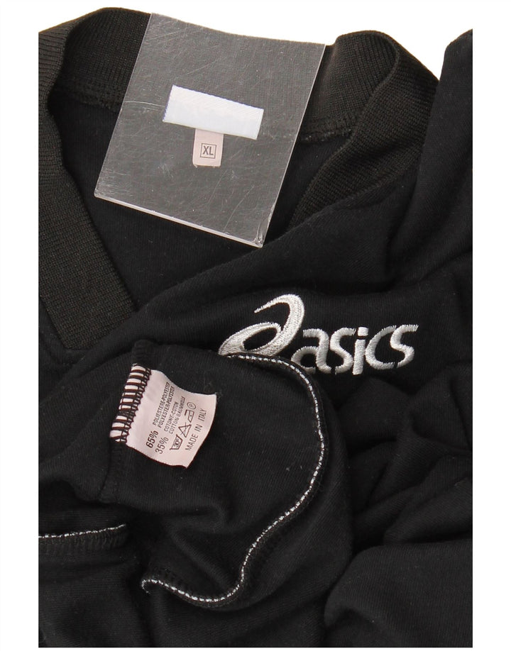 Asics Herre Slim Fit Grafisk T-Shirt Top XL Sort Polyester