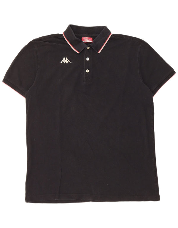 Kappa herre poloshirt 2XL sort bomuld