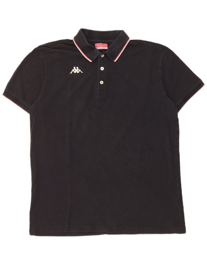 Kappa herre poloshirt 2XL sort bomuld