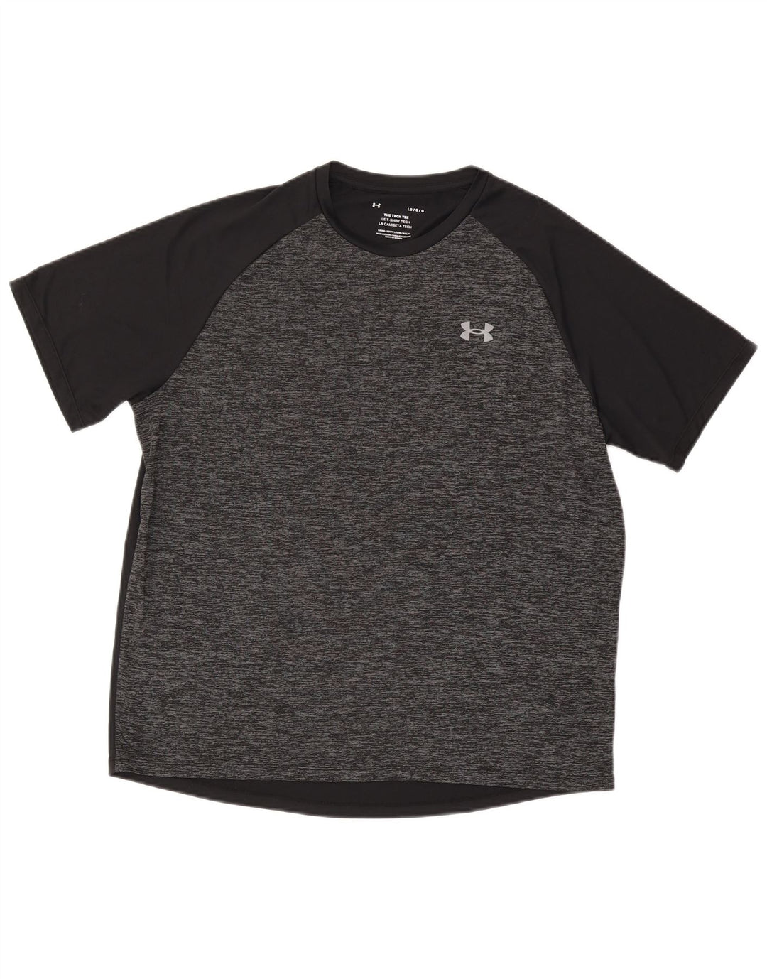 Under Armour Herre T-Shirt Top Stor Grå Flecked