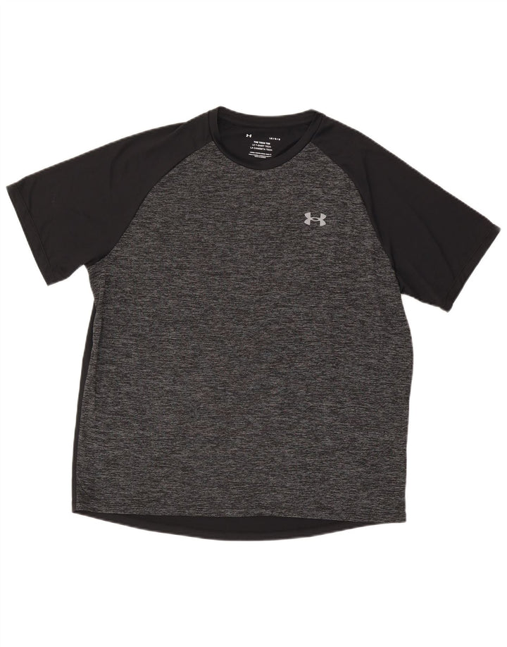 Under Armour Herre T-Shirt Top Stor Grå Flecked