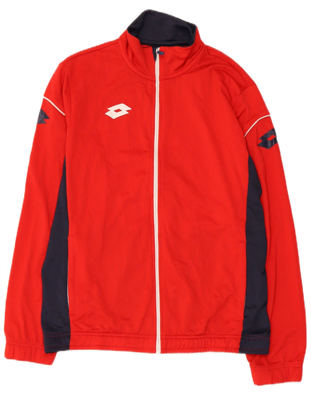 LOTTO Herre grafisk træningsdragt Topjakke Medium Rød Colourblock Polyester