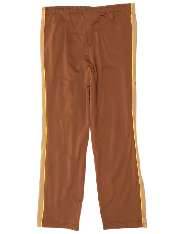 PUMA træningsdragt bukser til kvinder UK 12 Medium Brown Colourblock Polyester