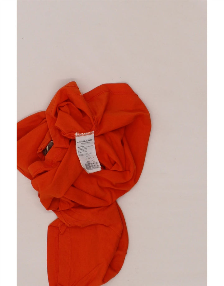 JACK & JONES Mens Graphic T-Shirt Top Medium Orange Cotton Vintage Jack & Jones and Second-Hand Jack & Jones from Messina Hembry 