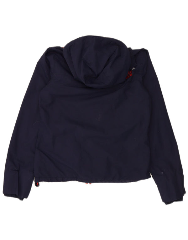 SUPERDRY Herre Windcheater Hættevindjakke UK 38 Medium Navy Blue