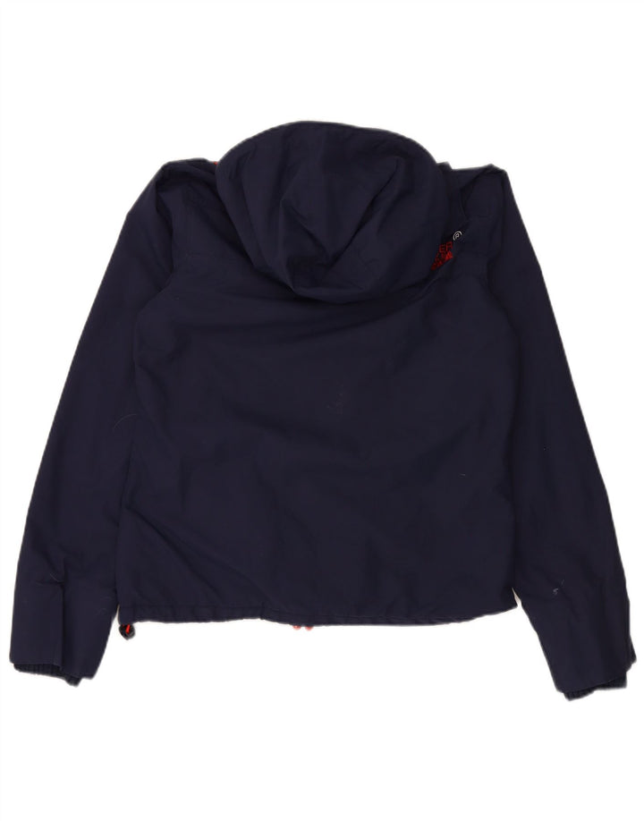 SUPERDRY Herre Windcheater Hættevindjakke UK 38 Medium Navy Blue