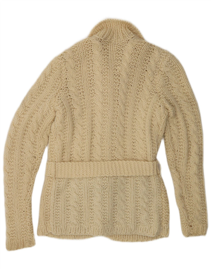 Vintage dame cardigan sweater UK 12 Medium Off White