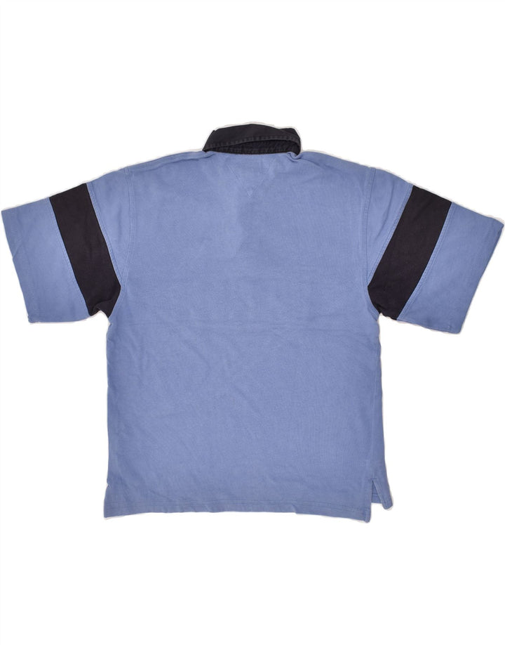 TOMMY HILFIGER Boys Graphic Polo Shirt 11-12 Years Medium  Blue | Vintage Tommy Hilfiger | Thrift | Second-Hand Tommy Hilfiger | Used Clothing | Messina Hembry 