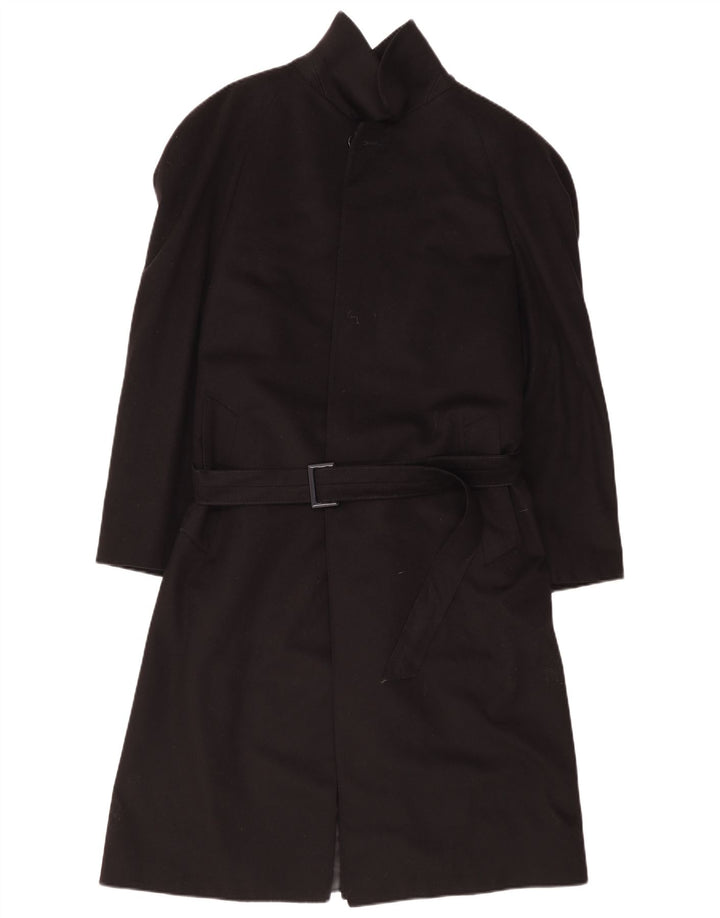 Vintage overfrakke til mænd IT 48 Medium Black Cashmere