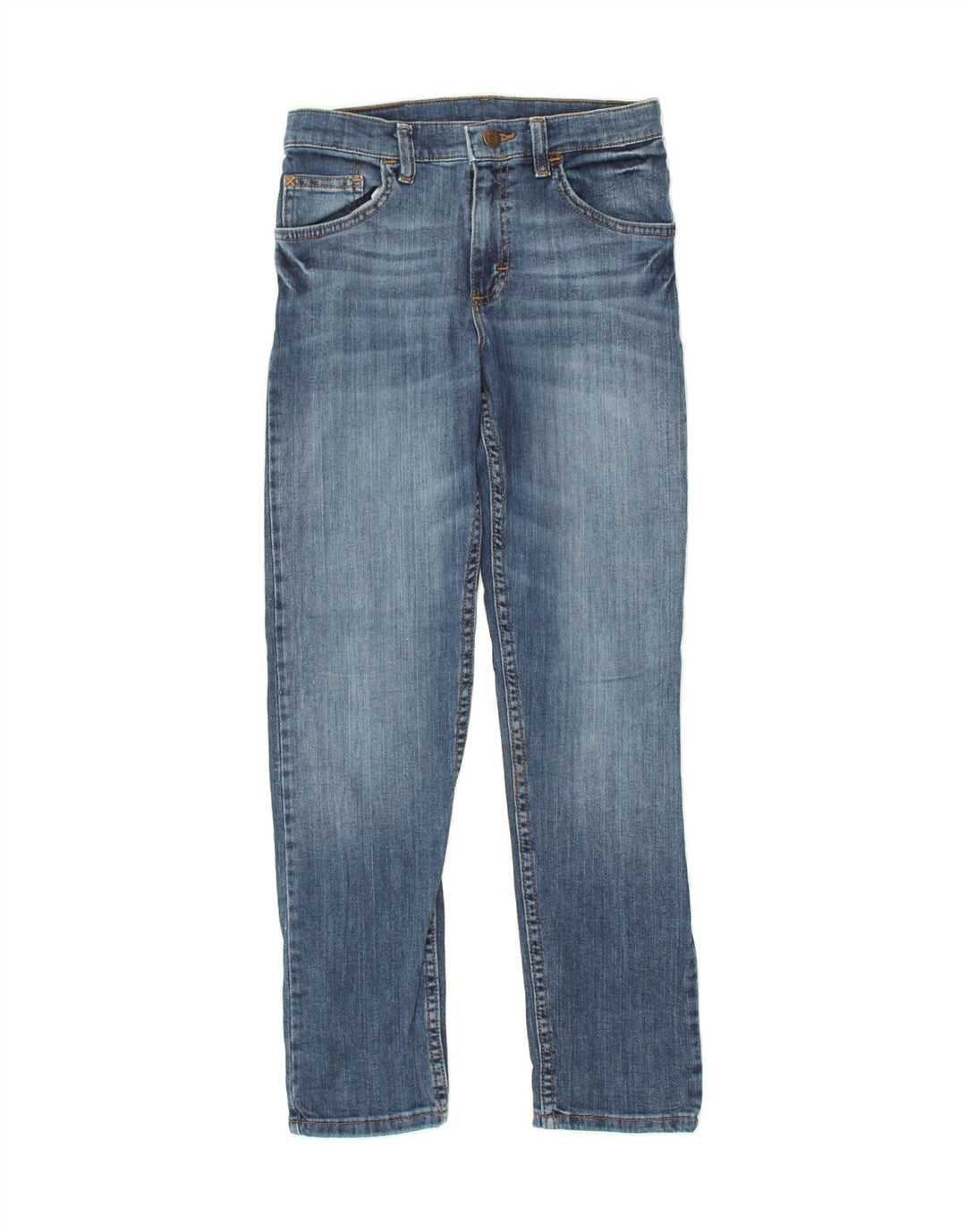WRANGLER Boys Slim Jeans 11-12 Years W24 L26 Blue Cotton | Vintage Wrangler | Thrift | Second-Hand Wrangler | Used Clothing | Messina Hembry 