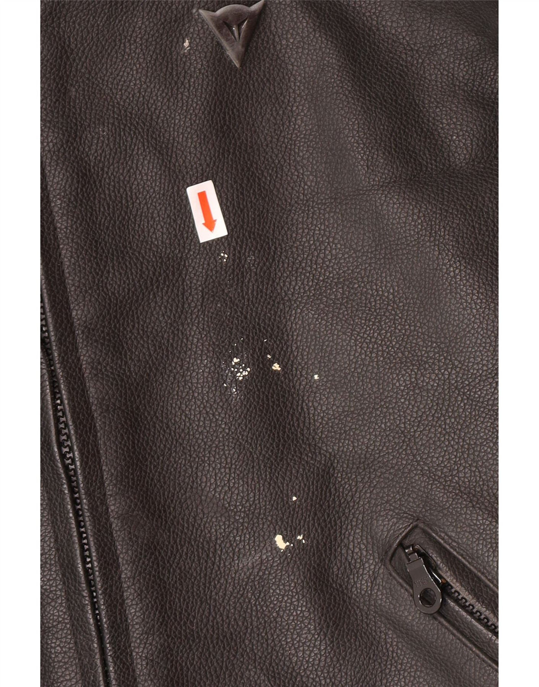 DAINESE Herre grafisk racerjakke str. 54 Large Black Colourblock Læder