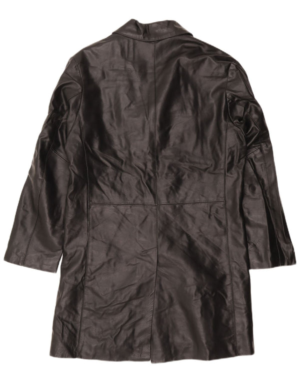 Catbalou Herre Læderfrakke UK 40 Stor sort læder