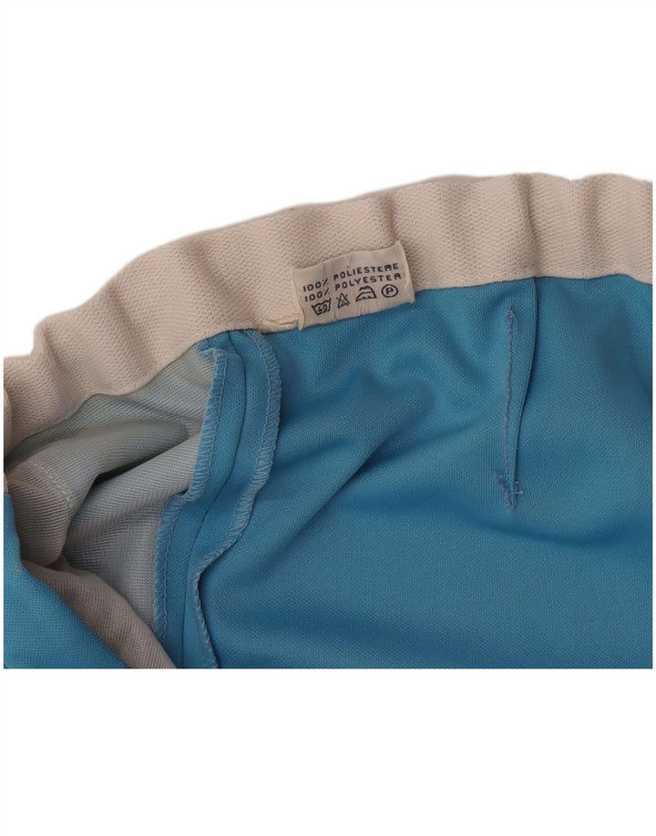 Vintage Chino Shorts til mænd W34 Large Blue Colourblock Polyester