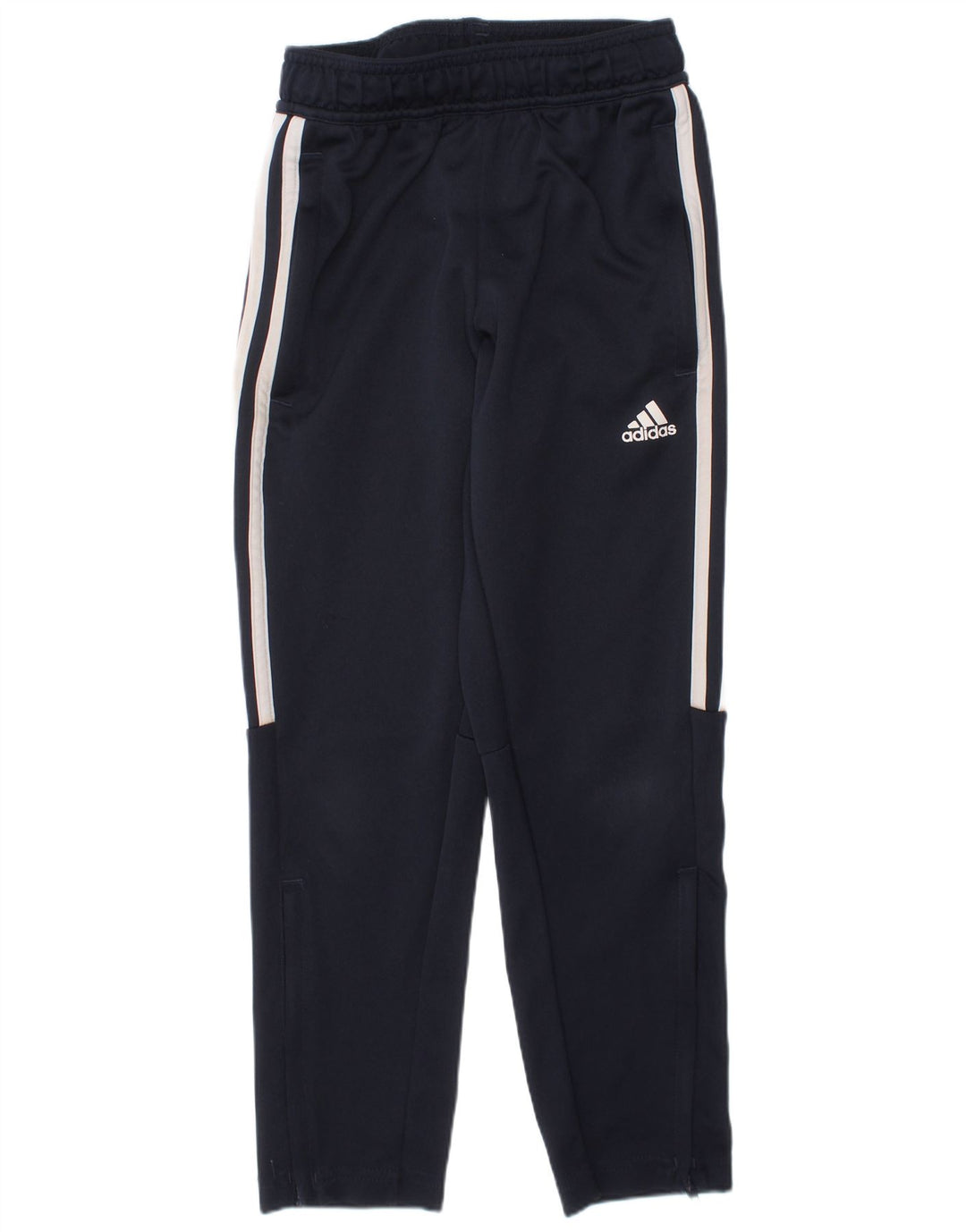 ADIDAS Boys Aeroready Tracksuit Trousers 7-8 Years  Navy Blue Polyester