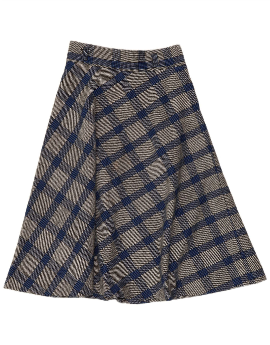 VINTAGE A-line nederdel til kvinder W26, lille blå hundestød