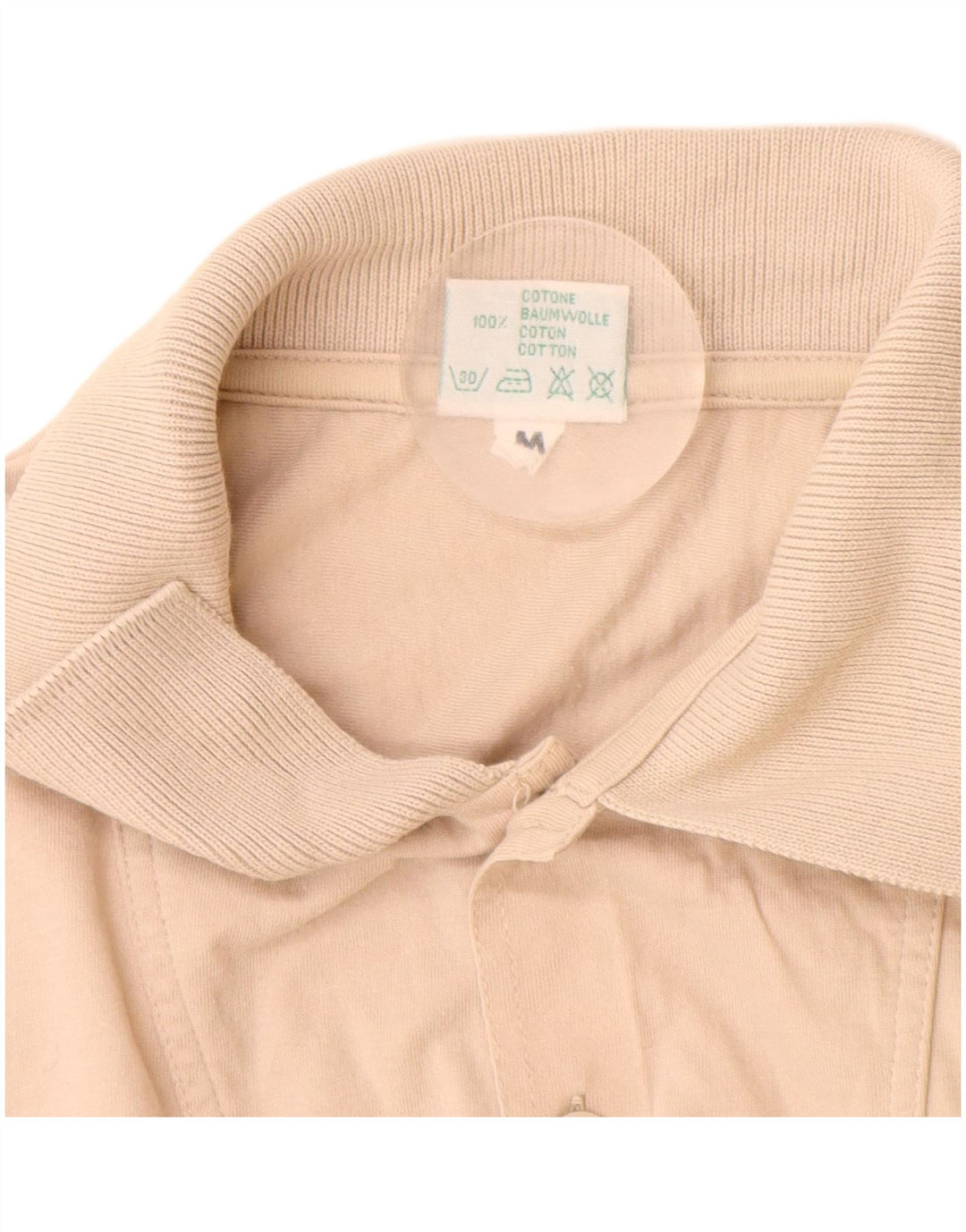 BENETTON Poloshirt til mænd Medium Beige Bomuld