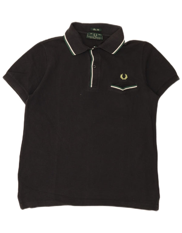 Fred Perry Herre Slim Fit Polo Shirt Medium Sort Bomuld