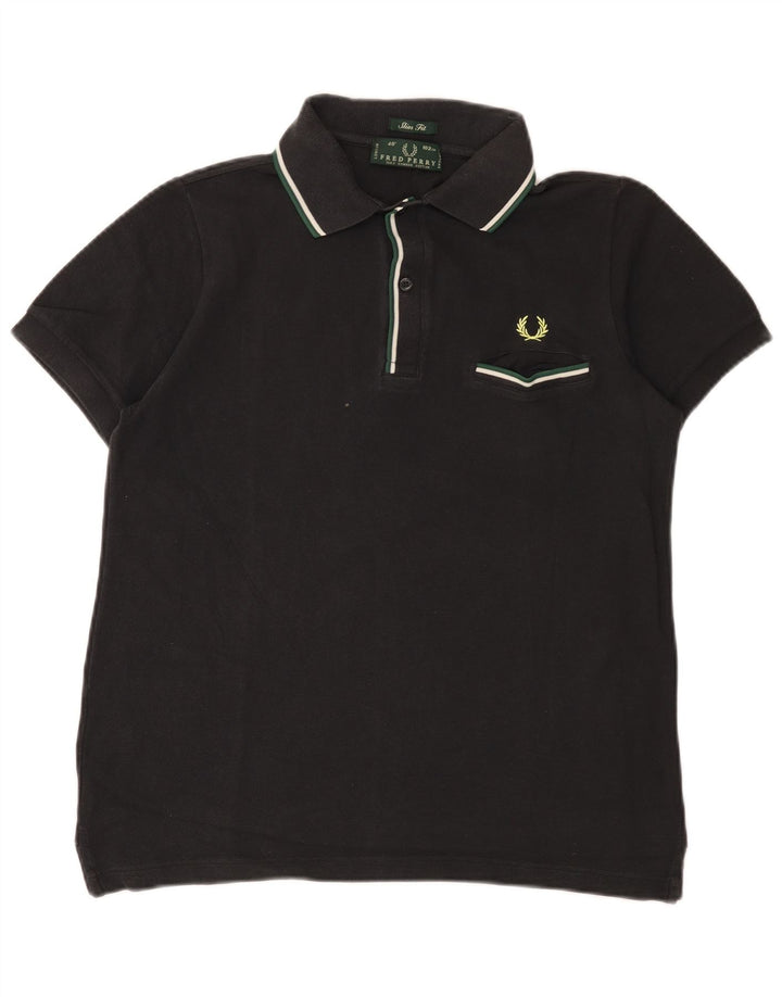 Fred Perry Herre Slim Fit Polo Shirt Medium Sort Bomuld