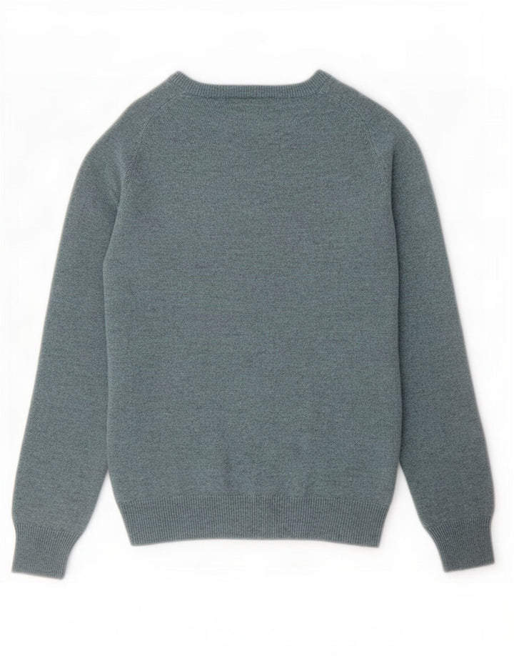 Marks & Spencer Herre Regular Fit Boat Neck Jumper Sweater Small Blue
