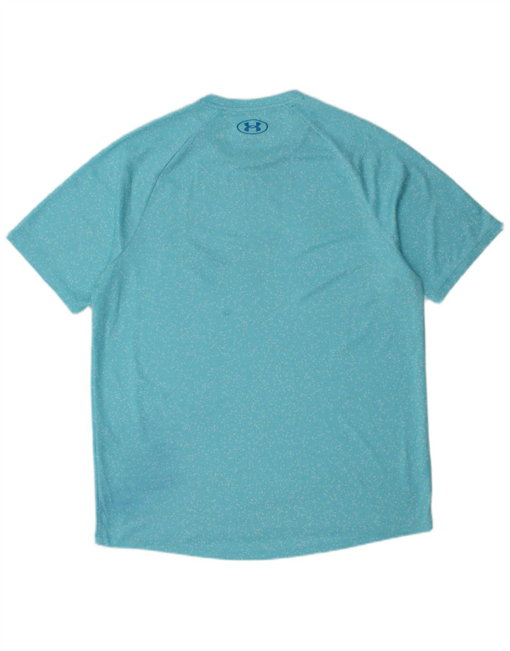 UNDER ARMOUR Mens T-Shirt Top Large Blue Flecked