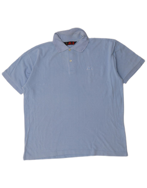 Kappa herre poloshirt 2XL blå bomuld