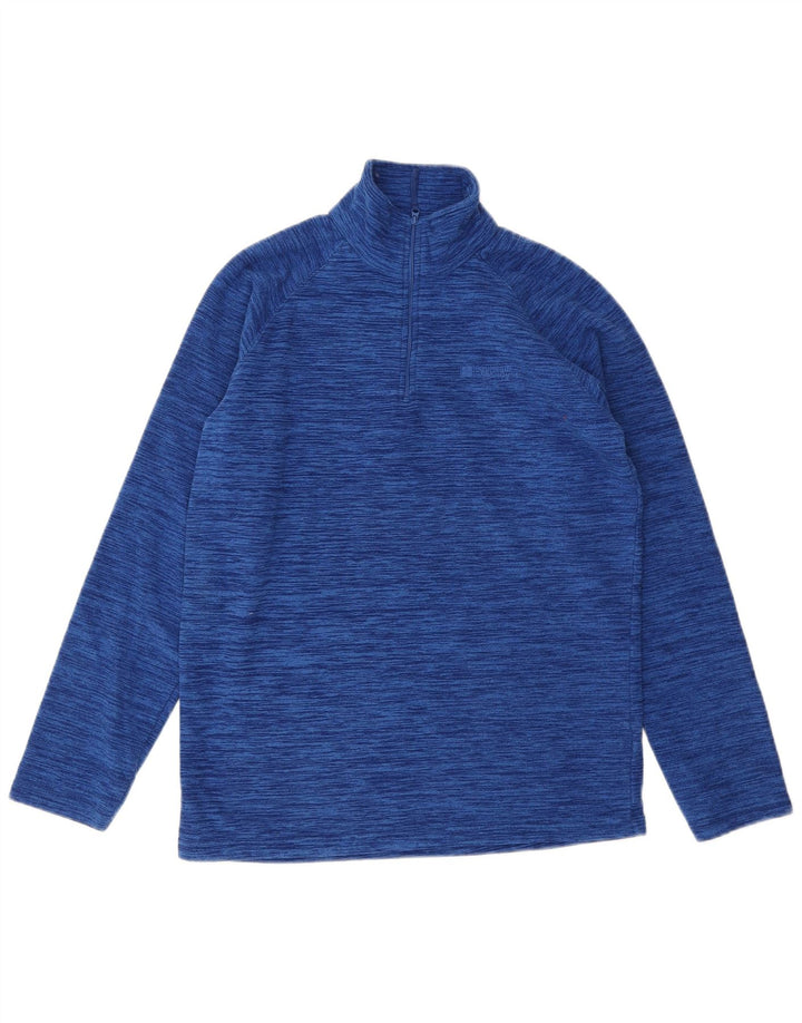 MOUNTAIN WAREHOUSE Fleecetrøje med lynlås til mænd Small Blue Flecked