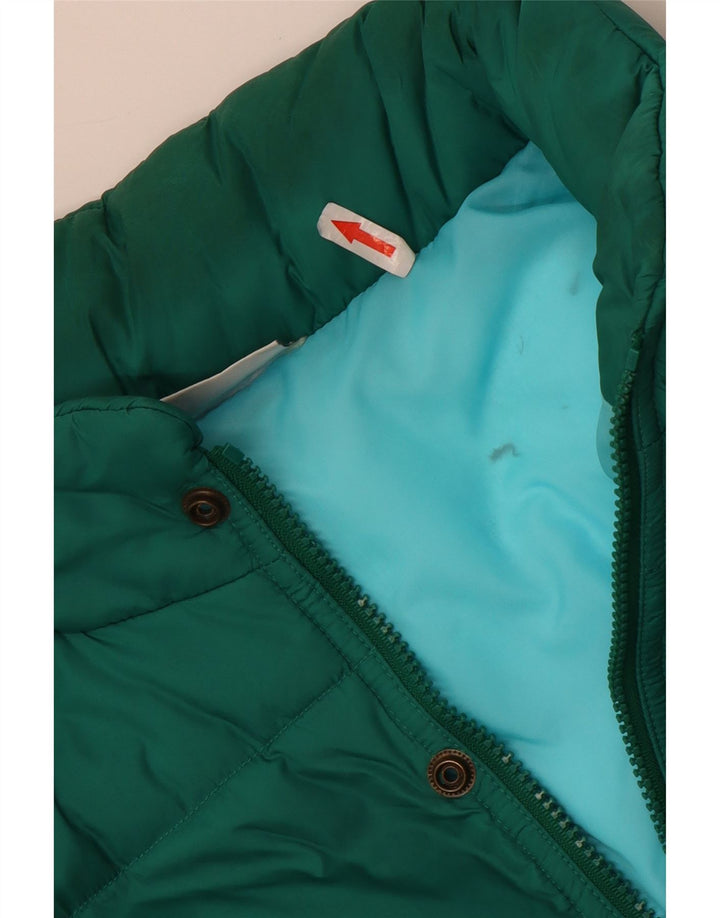 Sergio Tacchini Herre polstret jakke UK 40 Stor grøn polyamid