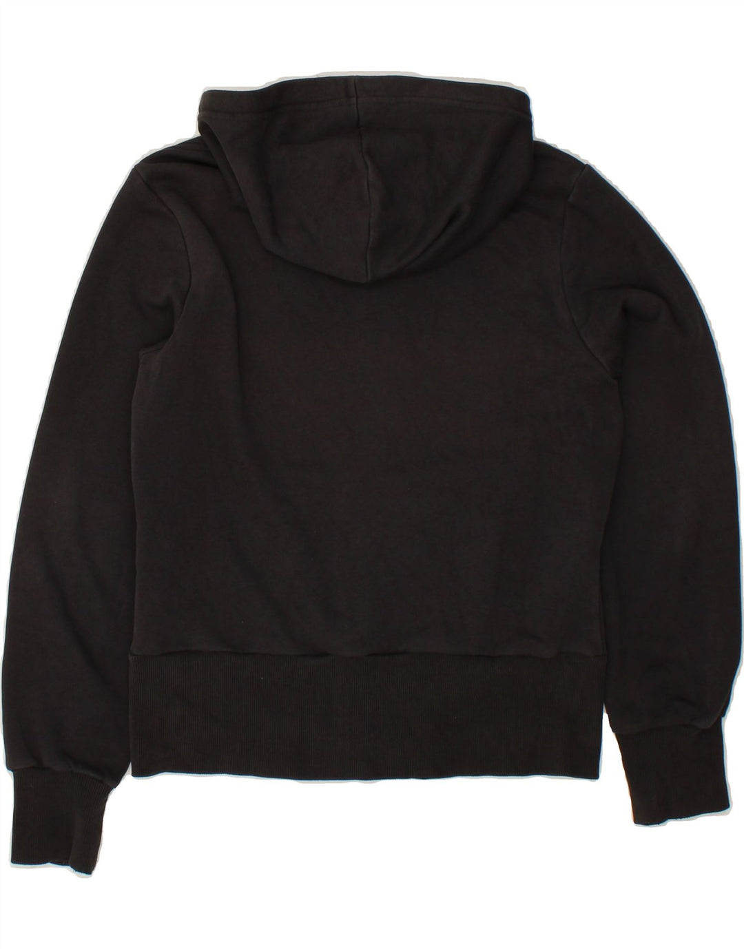 ADIDAS Womens Graphic Hoodie Jumper EU 38 Medium Black Cotton Vintage Adidas and Second-Hand Adidas from Messina Hembry 