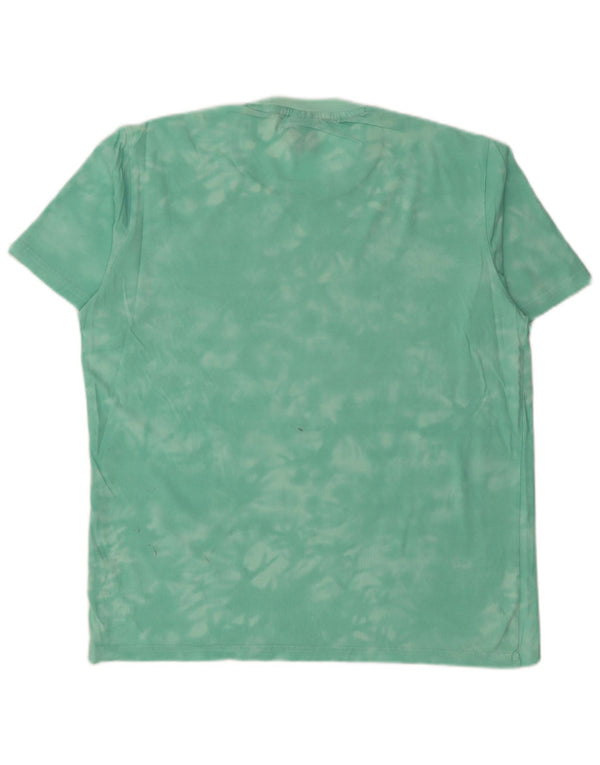 CHAMPION Herre T-Shirt Top Medium Green Tie Dye