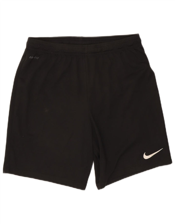 Nike Herre Dri Fit sportsshorts, store sorte polyester