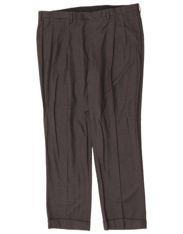 Kiton Herre Pegged Suit Bukser IT 52 XL W38 L30 Grå