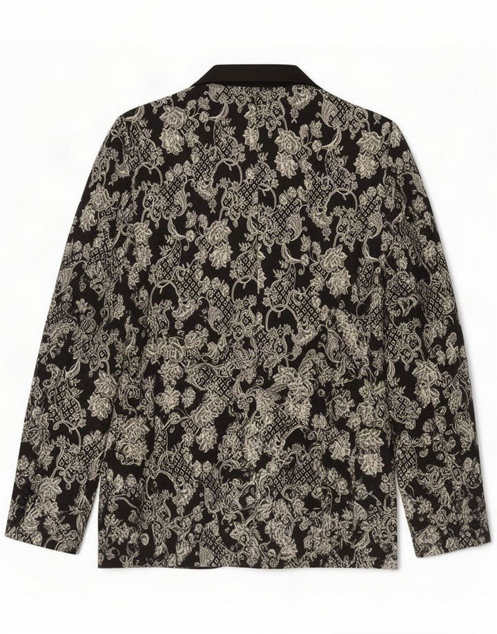 Vintage Herre 1-knap Blazer Jacket UK 36 Small Black Paisley