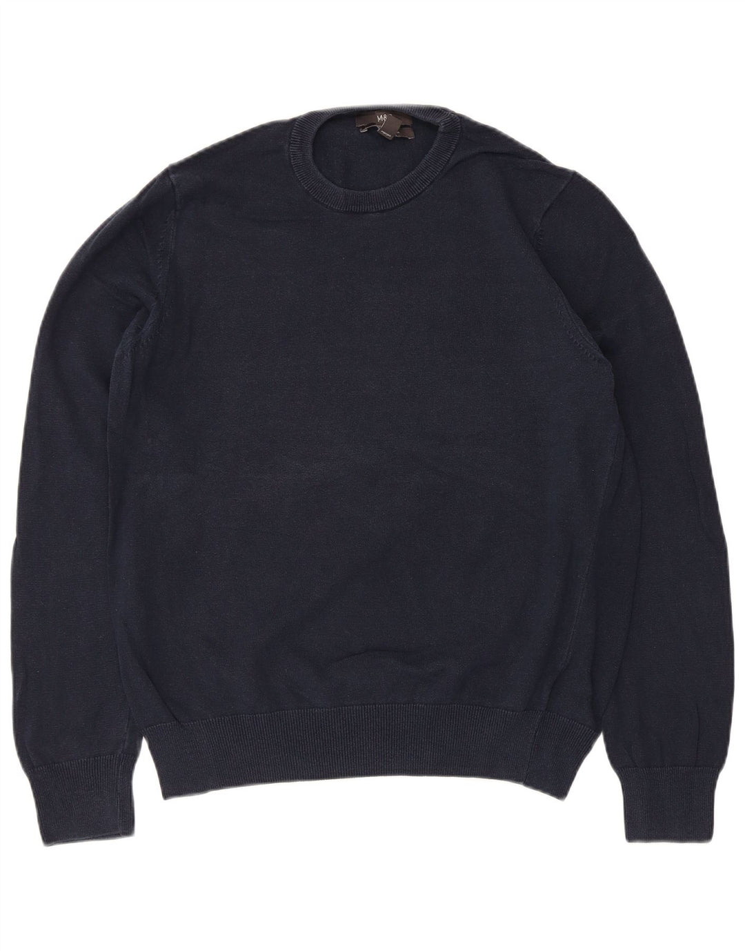 Marks & Spencer Herre sweater med rund hals, stor marineblå bomuld