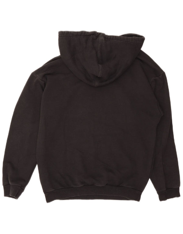 Adidas Dame Grafisk Oversized Hoodie Jumper UK 8 Small Black Bomuld