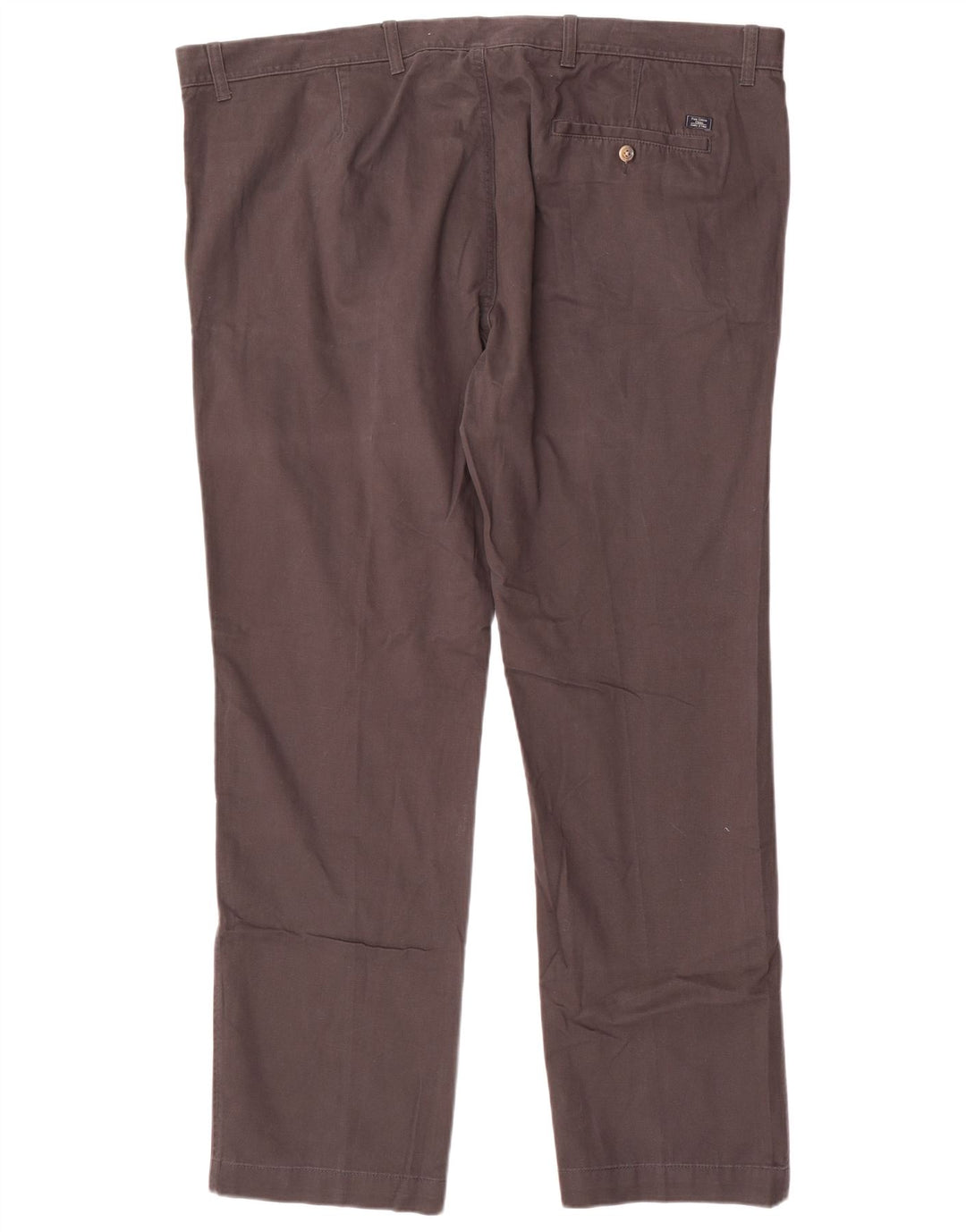 Marks & Spencer Straight Chino-bukser til mænd W44 L31 Grå bomuld