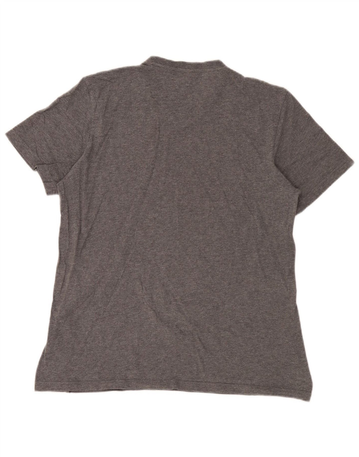 Adidas T-shirt top mellem grå bomuld til mænd