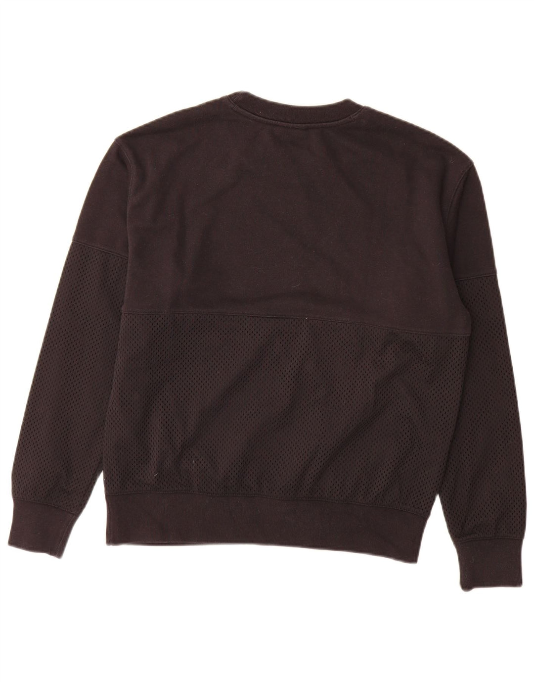Champion Dame Grafisk Sweatshirt Jumper UK 16 Stor sort bomuld
